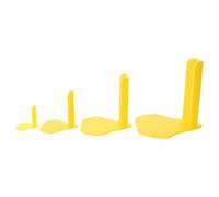 VINTORKY 4pcs Yellow Plastic Poultry Leg Brace for Quail and Hens, Enhanced Stability and Secure Immobilization, Broad Application for Wild or Domestic Birds