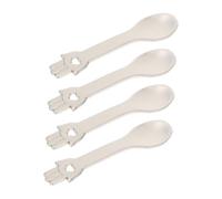 VINTORKY 4pcs Zinc Alloy Facial Cream Spoons for Makeup and Skin Care Durable Cosmetic Applicators for Mixing and Applying Moisturizers and Masks for DIY Beauty Products