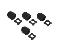 VINTORKY 4sets Microphone Shield of Rubber Holder Soft Sponge Cover for Stage Dance Interviews