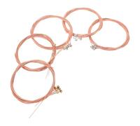 VINTORKY 5 Sets Acoustic Guitar Steel Strings Pack for Folk and String Guitar Copper Material with Excellent Playability for Daily Performance and Music Creation