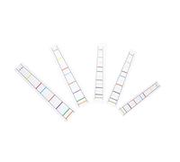 VINTORKY 5 Sheets Cello Finger Position Stickers for Beginners, Pvc and Paper Material, Assorted Colours, Help Practice Hand Shape without Damage to Cello, Suitable for Children