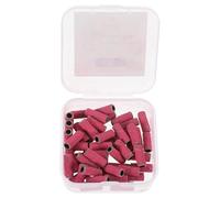 VINTORKY 50 pcs Nail Sanding Bands for Nail Drill Bits Mini Small Grit Sanding Ring Bands for Acrylic Manicure Grinding Tool for Salon and DIY Use