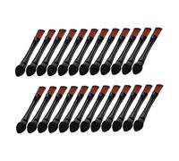 VINTORKY 50pcs Angled Makeup Brush Double-ended Eyebrow Spoolie Brush Portable Eyeshadow Applicator for Precise Wild Brow Shaping and Filling