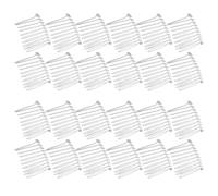 VINTORKY 50pcs Bridal Hair Comb Accessories for Women with 10 Teeth Metal Wire, Crownlike Design, Excellent Flexibility and Versatile Use, for Weddings and Parties, Elegant Side Combs