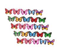 VINTORKY 50pcs Butterfly Clip Decor Butterfly Hair Accessory Wall Decor for Garden