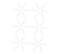 VINTORKY 50pcs Club Hook Blinds Mini Blind Wand Replacement Parts Curtain Pull Wand Hooks Transparent Plastic