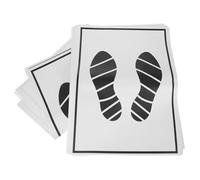 VINTORKY 50pcs Disposable Car Paper Foot Mats Black and White Vehicle Floor Pads for Cars Suvs and Trucks Portable Folding Design for Easy Use