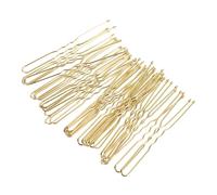 VINTORKY 50pcs U-shaped Hair Forks for Women Gold Hairpins for Buns and Updos Lightweight Styling Tools for Thick Curly Hair Accessories for Weddings and Parties