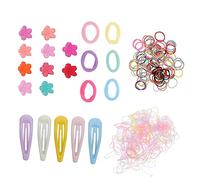 VINTORKY 565pcs Girls Hair Accessory Boys and Girls Hair Clip Snap Barrette Ropes for Boys and Ties for