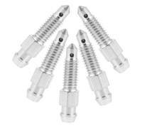 VINTORKY 5pcs Air Bleeder Valve M6x1 Fork Bleed Screw Front Fork Part Motorcycle Dirt Bike Hydraulic Brake Repair Tool
