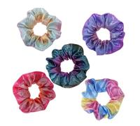 VINTORKY 5pcs Bands for Women Girls Ponytail Holders Scrunchies in Rainbow Gradient Girls Hair Accessories Random Color