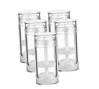 VINTORKY 5pcs Deodorant Bottle Empty Refillable Containers for Travel Toiletry Kit