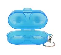 VINTORKY 5pcs Empty Pong Boxes Ball Cases 2 Slots Pe Material Keychain Design Easy to Attach to Bags for Table Tennis Ball Sports Supply Home Use Random Color
