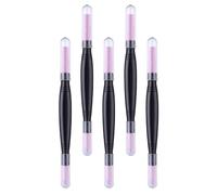 VINTORKY 5pcs Exfoliating Pen Double-Headed Nail File Pumice Stone Pen for Manicure Stone Use as Nail Cuticle Remover Trimmer File for Foot Dead Skin Remover