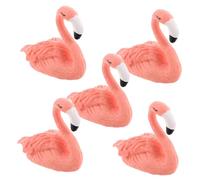 VINTORKY 5pcs Flamingo Nail Art Practice Stand Resin Nail Holder for Fake Supplies for Diy Salon Magnet Holder Organizers and Storage