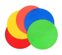 VINTORKY 5pcs Flat Spot Markers for Soccer Training Non-Slip Dots Colorful Agility Floor Markers for Sports Drills and Physical Education