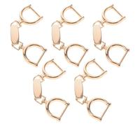 VINTORKY 5pcs Golden Alloy Chain Buckles for Skirt and Bag DIY Decoration, Practical and Lightweight Shoe Chain Buckle Accessories for Stylish and Chic Fashion Projects
