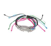 VINTORKY 5pcs Golf Score Counter Beads - Steel 10 Beads Score Counter Bracelet - Adjustable Cords Bracelets to Count Strokes for Novice Golf Elderly