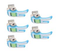 VINTORKY 5pcs Low-shank Plastic Roller Presser Foot for Sewing Machines, Smooth Rolling Action for DIY Crafts, Leatherwork, and Home Upholstery Accessories