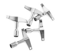 VINTORKY 5pcs Metal Standard Square Drum Key Tool Accessories for Tuning Music Instruments Bass Drum Lug Parts