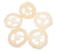 VINTORKY 5pcs Natural Loofah Soap Holder Pad Eco-Friendly Bathroom Soap Dish Base with Drainage for Shower Kitchen Bathtub Exfoliating for Daily Use