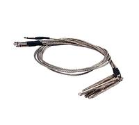 VINTORKY 5pcs Piezo Pickup Rods for String Guitar Passive Open-ended Pickups Cable for Folk Acoustic Guitars