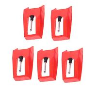 VINTORKY 5Pcs Replacement Gramophone Needles for Turntables Durable Styluses for Phonographs Easy Installation Sound Quality for Vinyl Record Players