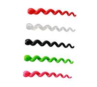 VINTORKY 5pcs Silicone Bike Frame Brake Cable Sleeve Protective Covers Lightweight Slip Brake Wire Guards for Mountain Road Folding Bicycles in Red Green Pink Black Transparent