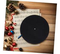 VINTORKY 5pcs Static Vinyl Record Player Mat Thick Felt Turntable Pad for Phonograph Scratch Resistant Slipmat with Dual Sided Design for Vibration Reduction and Enhanced Sound Clarity