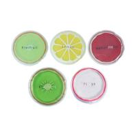 VINTORKY 5pcs Summer Cooling Ice Bags for Travel and Hot Summer Days Reusable PVC and Gel Cold Pack Fruit Design Ice Pad