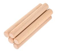 VINTORKY 5pcs Wooden Rods Wooden Pegboard Hooks Wood Material Versatile Hanger for Pegboard Suitable for 15mm Diameter Hole Crafts Display