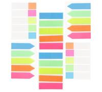VINTORKY 6 Books of Transparent Pet Reading Strips Adhesive Notes Colorful Highlight Bookmarks for Dyslexia Support School Office Use Practical Note Stickers