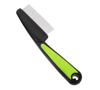 VINTORKY 6 Tooth Comb Stainless Steel with Ergonomic Handle and Fine Tooth Comb Lightweight for Scalp Cleaning Regular Hair Screening for Dandruff Removal Services