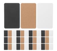 VINTORKY 600pcs Blank Index Cards - 3.5 x 2 Inch Kraft Paper Message Note Cards for Study, DIY Flashcards, Business Office Supplies White/Black/Brown
