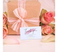 VINTORKY 60pcs Thank You Cards Cards Paper with Blank Backside Chic Look Simple Color Matching Elegant Adorable Words Design for Online Businesses and Wedding