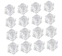VINTORKY 60pcs Transparent Clear Acrylic Fake Ice Cubes Decorative Irregular Square Simulation for Photography Props Wedding Party Vase Fillers Home Kitchen Display