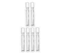 VINTORKY 6Pcs 5ml Clear Refillable Lip Gloss Tube with Rubber Stoppers Empty Bottle Container for DIY Cosmetic Packaging Ideal for Lip Gloss and