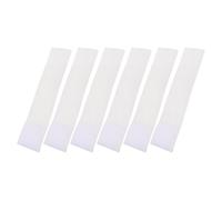 VINTORKY 6pcs Adjustable White Nylon Soccer Captain Armband with Blank Surface for DIY Printing, for Volleyball and Team Sports, Comfortable and Sturdy Football Captain Sleeve Band