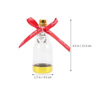 VINTORKY 6pcs Bottle Shape Wedding Favor Boxes Made of Plastic and Silk Fabric for Holding Jewelry and Practical Use at Birthday Parties