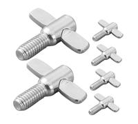 VINTORKY 6pcs Drum Cymbal Wing Screw Accessories Metal Fixing Nuts for Percussion Instruments Easy to Install Compatibility for Drum Kits