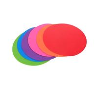 VINTORKY 6pcs Flat Disc Football Training Markers Weather-resistant Soccer Spot Markers for Gym Backyard Classroom Non-slip Flat Cones for Skill Development and Agility Practice