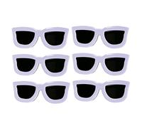 VINTORKY 6pcs Funny Hairpins for Girls Creative Sunglasses Shaped Barrette Hair Accessory for Girls for Crazy Hair Day for Boys Cute Sunglasses Heart Design