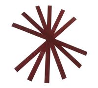 VINTORKY 6pcs Guitar Sandpaper Fret Polishing File Set 100 to 240 Grit Red Adhesive Backing for Guitar Fretboard Leveling and Grinding, Luthier Tool Kit for Professional Fret Maintenance and Polishing