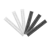 VINTORKY 6pcs Kalimba Note Stickers for 17-Key Thumb Piano Musical Staff Labels for Beginners Kalimba Learner Decals White and Black Notes for Music Training