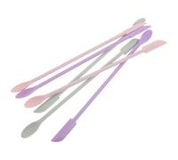 VINTORKY 6pcs Long Handle Silicone Crested Gecko Food Spoons for Reptiles and Dogs, Easy to Clean Animal Feeding Spoons for Professional Reptile Breeding and Home Terrarium Care