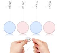 VINTORKY 6pcs Macaron Screen Cleaning Wipes for Mobile Phones and Eyeglasses, Blue and Pink Soft Lens Cloths, Portable Electronic Screen Cleaner for Cameras and Devices