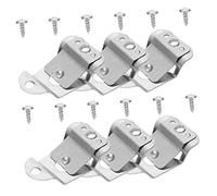 VINTORKY 6pcs Microphone Hooks Mic Cb Radio Hanger Clip Screws for Handheld Radio for Rack and Hangers Hooks in Recording Studio