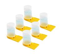 VINTORKY 6Pcs Professional Bee Feeder and Water Dispenser for Beekeeping Hive Feeding Tool Adjustable Rate Sturdy Plastic Design for Beehive Maintenance