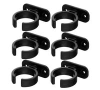 VINTORKY 6pcs Small Mic Clamp Base Microphone Desk Stand for Easy Installation Non- Table Mount Holder for School Broadcasting and Video Recording