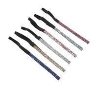 VINTORKY 6pcs Sparkly Rhinestones Headbands for Women, Flexible Fit Non-slip Beaded Hair Bands, Keeps Sweat Away, for Outdoor Adventures and Sports